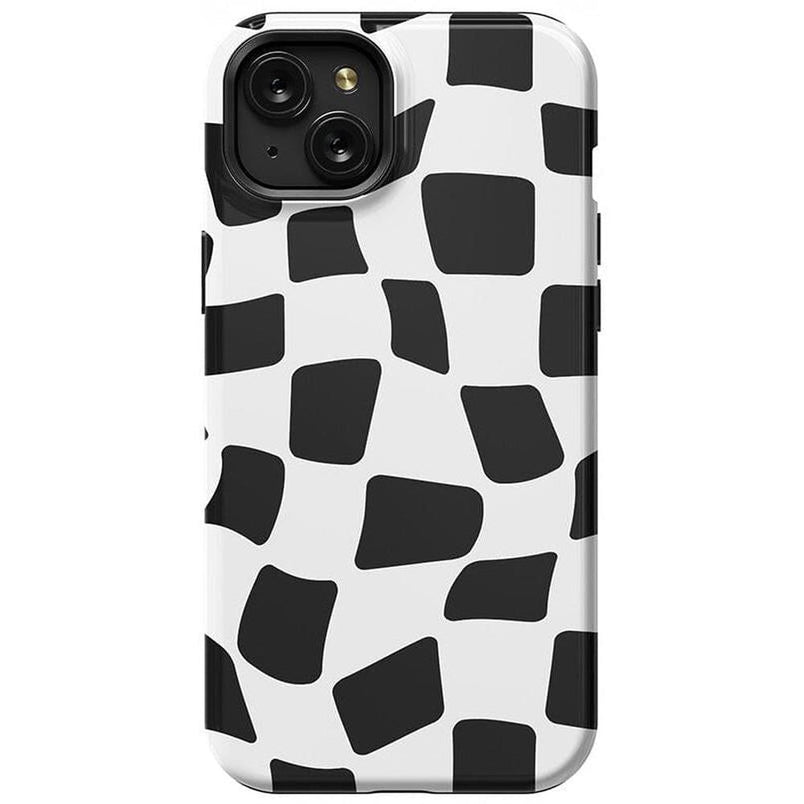 Funky Checkerboard | High Contrast Design Case Phone Case Casetry Essential + MagSafe® iPhone 15 Plus