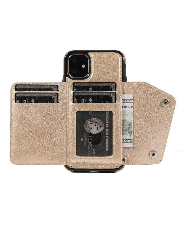 Gold Vegan Leather | Wallet Case iPhone Case get.casely 