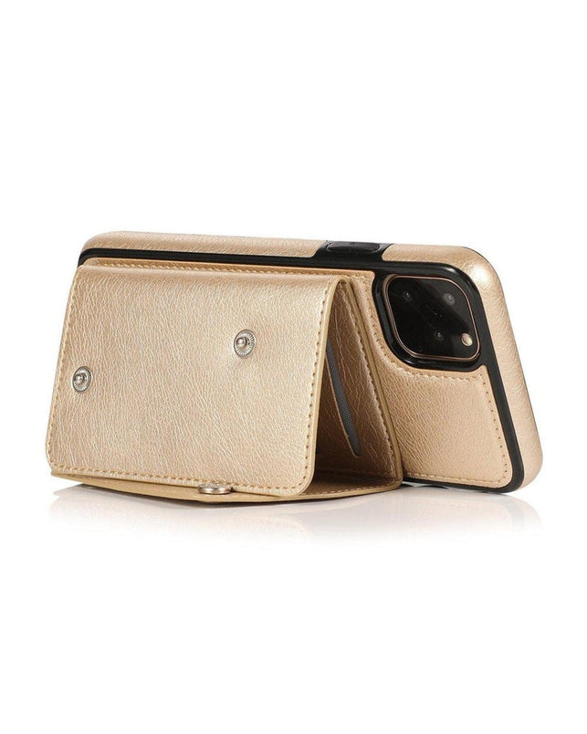Gold Vegan Leather | Wallet Case iPhone Case get.casely 