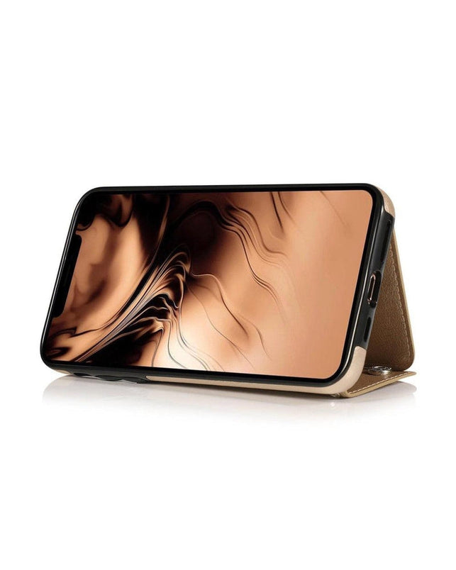 Gold Vegan Leather | Wallet Case iPhone Case get.casely 