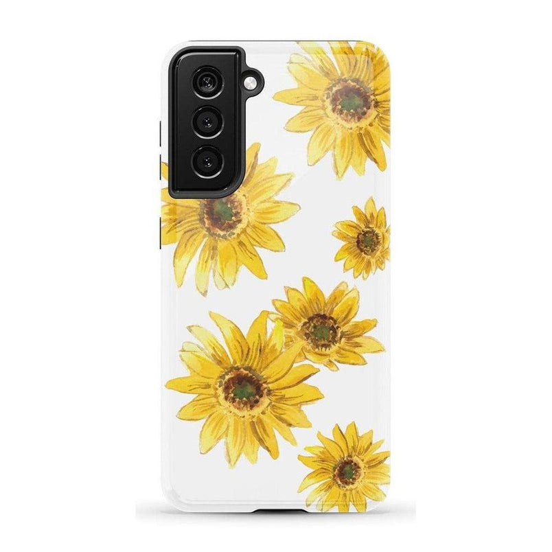 Golden Garden | Yellow Sunflower Floral Samsung Case Samsung Case Casetry Galaxy S21