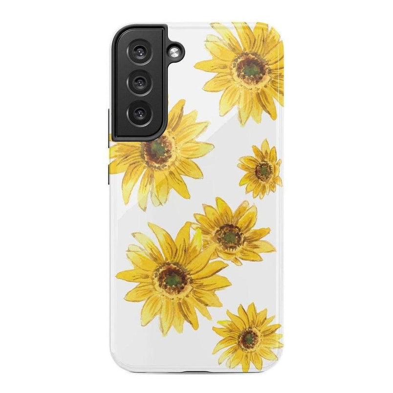 Golden Garden | Yellow Sunflower Floral Samsung Case Samsung Case Casetry Galaxy S22 Plus