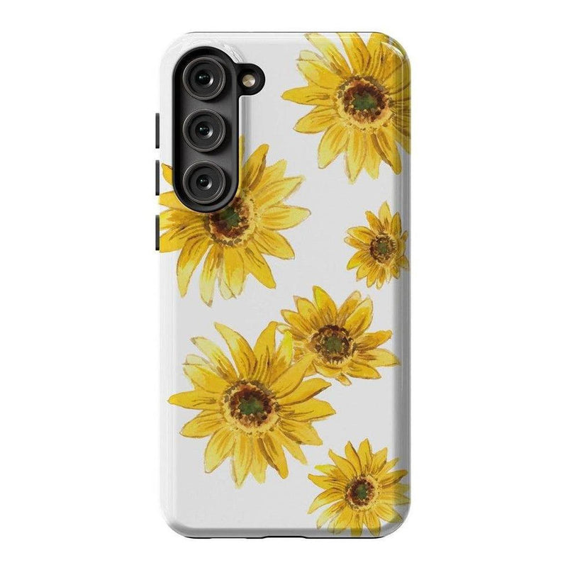 Golden Garden | Yellow Sunflower Floral Samsung Case Samsung Case Casetry Galaxy S23 Plus