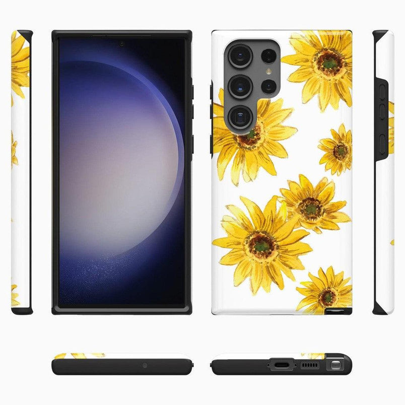 Golden Garden | Yellow Sunflower Floral Samsung Case Samsung Case Casetry