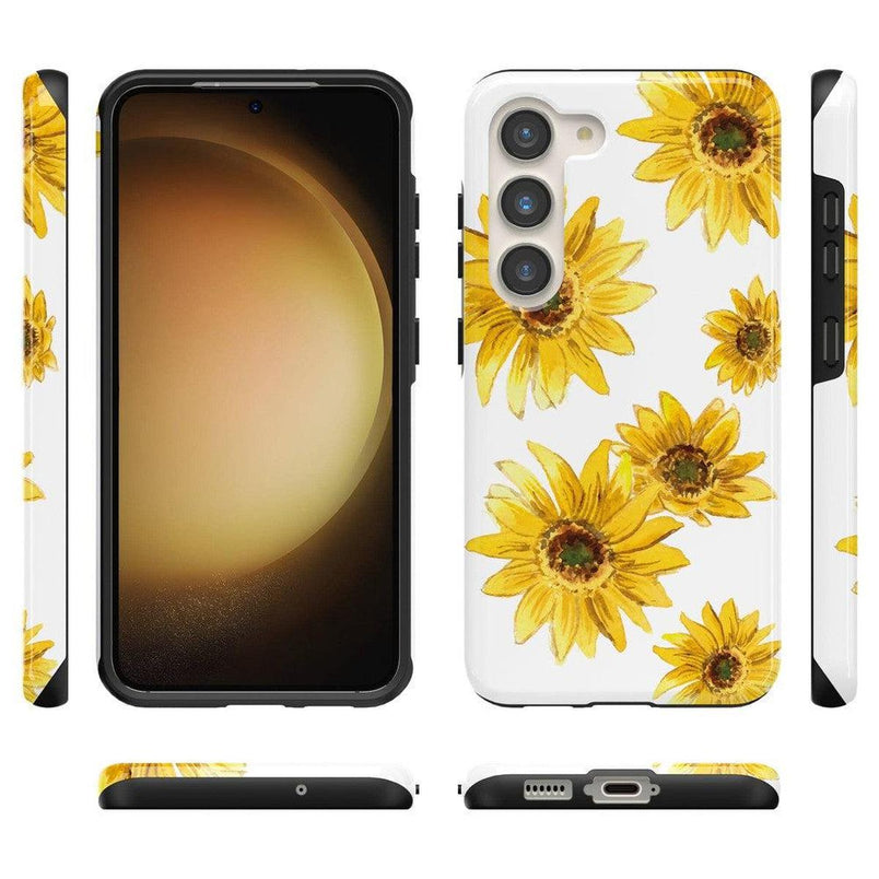 Golden Garden | Yellow Sunflower Floral Samsung Case Samsung Case Casetry