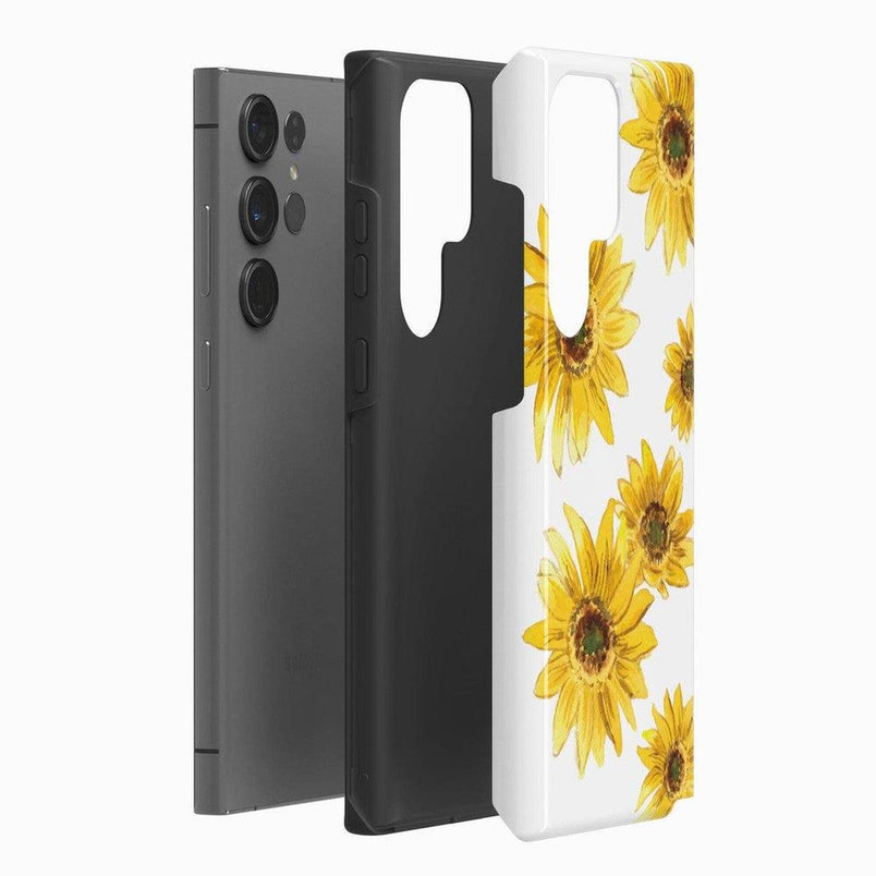 Golden Garden | Yellow Sunflower Floral Samsung Case Samsung Case Casetry Galaxy S23 Ultra