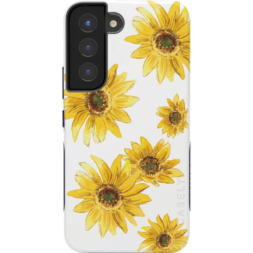 Golden Garden | Yellow Sunflower Samsung Case Samsung Case get.casely Bold Galaxy S22 