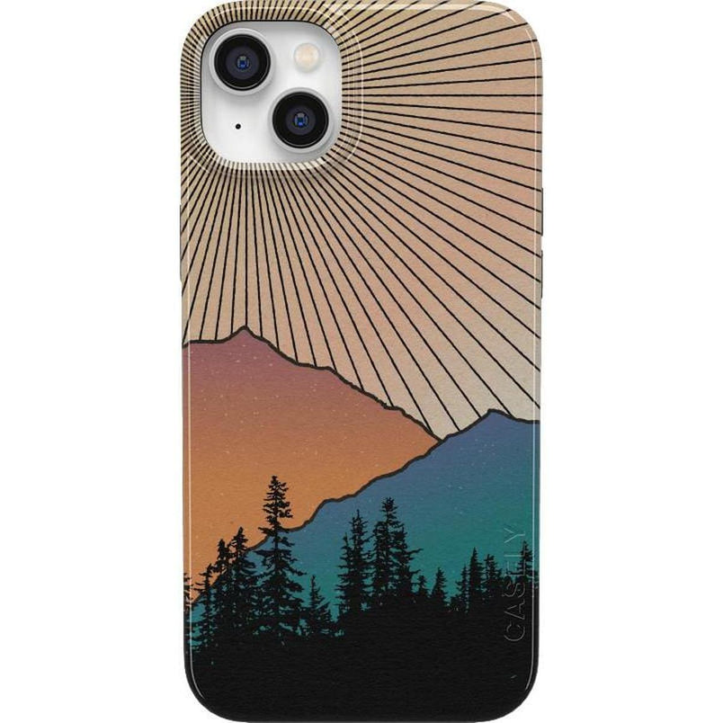 Golden Hour | Mountain Sunset Case iPhone Case get.casely Classic + MagSafe® iPhone 14
