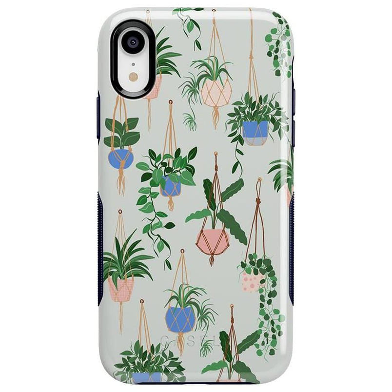 Hanging Around | Potted Plants Floral Case iPhone Case get.casely Bold iPhone XR