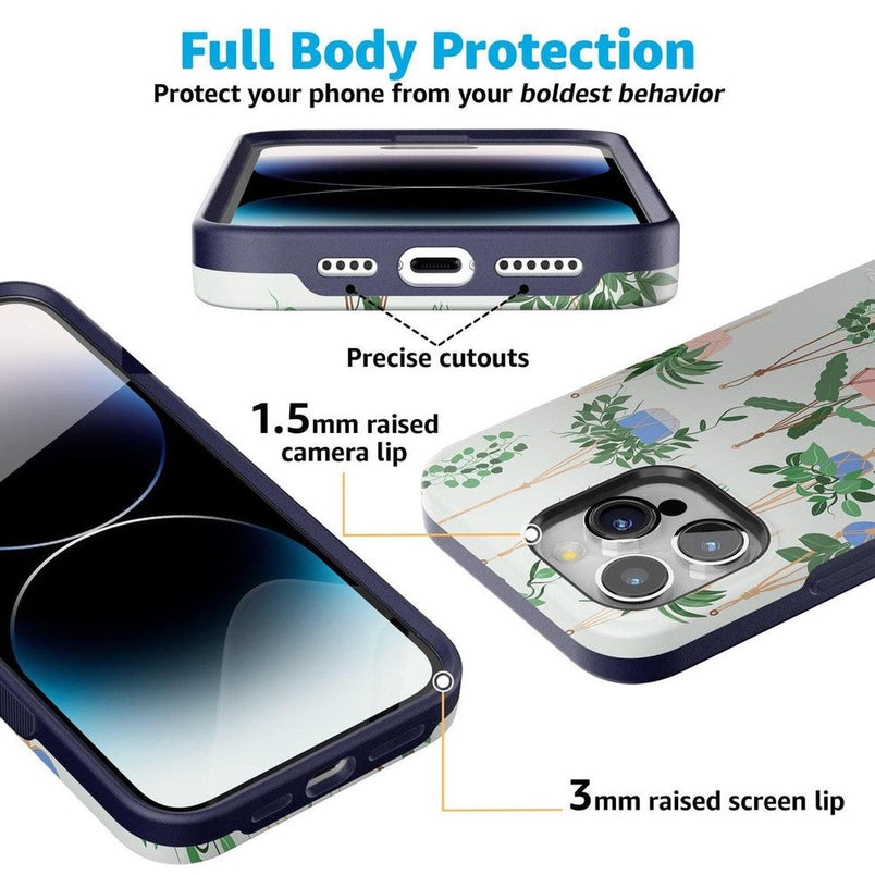 Hanging Around | Potted Plants Floral Case iPhone Case get.casely