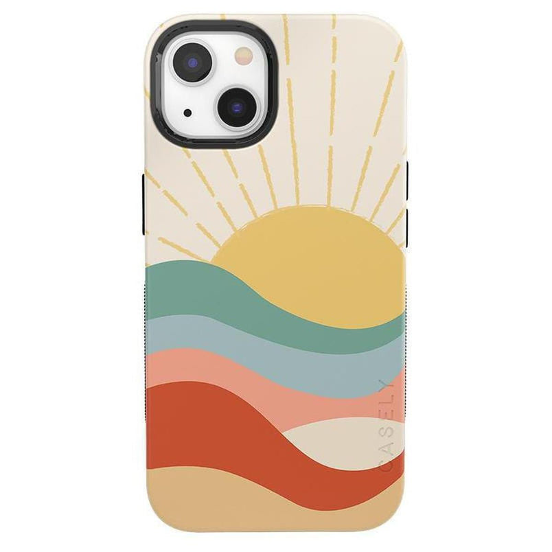 Here Comes the Sun | Colorblock Sunset Case iPhone Case get.casely Bold + MagSafe® iPhone 13