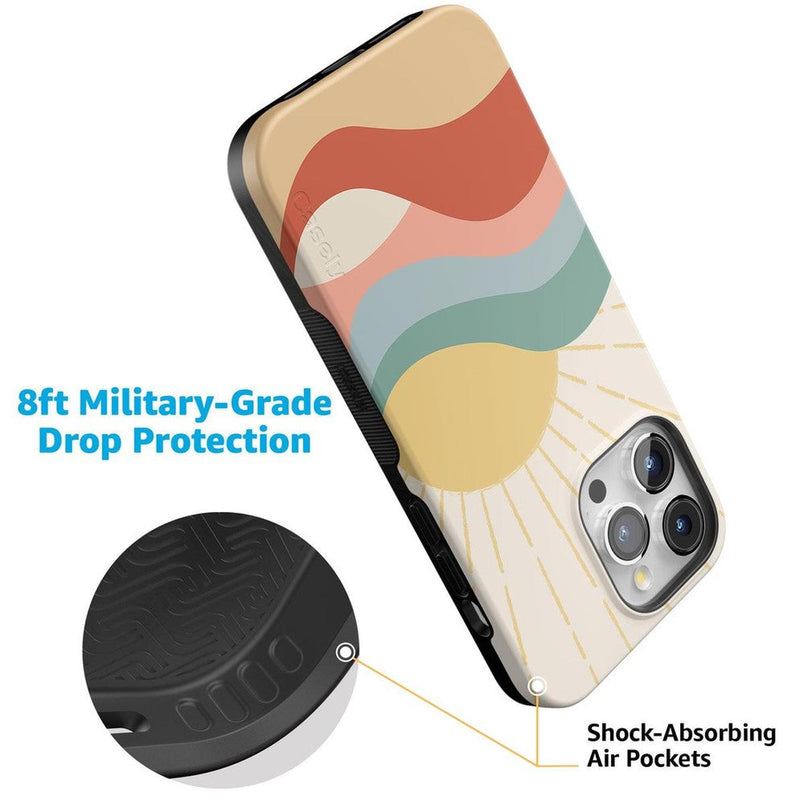 Here Comes the Sun | Colorblock Sunset Case iPhone Case get.casely 