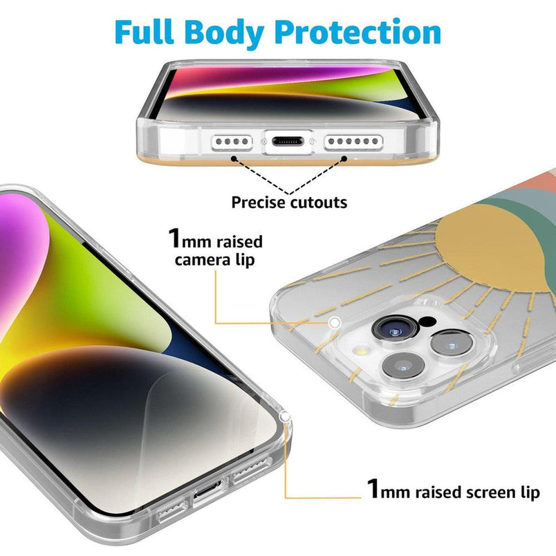 Here Comes the Sun | Colorblock Sunset Case iPhone Case get.casely 