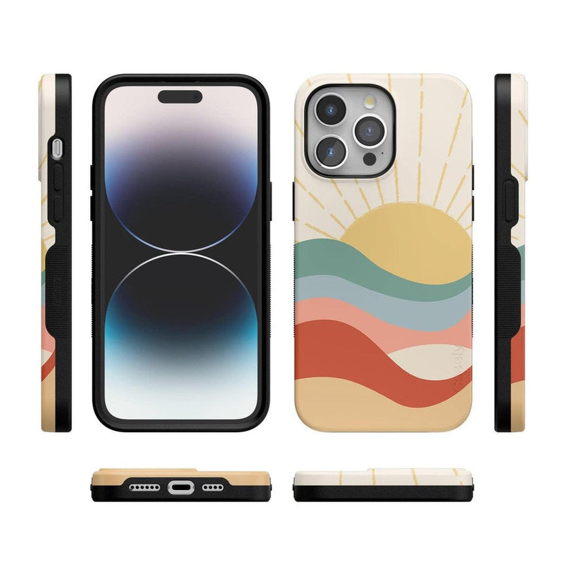 Here Comes the Sun | Colorblock Sunset Case iPhone Case get.casely 