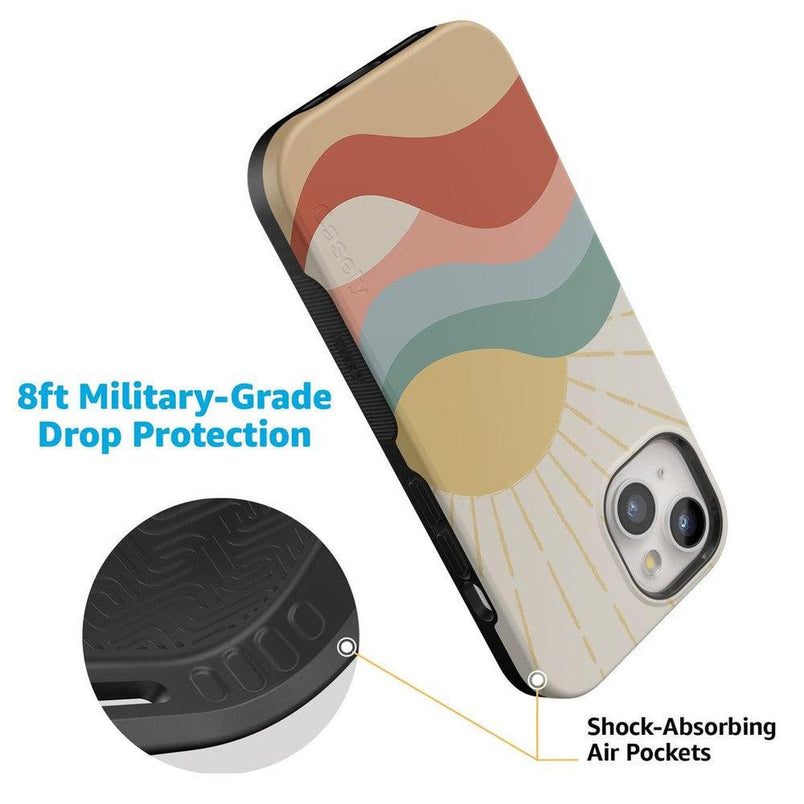 Here Comes the Sun | Colorblock Sunset Case iPhone Case get.casely 