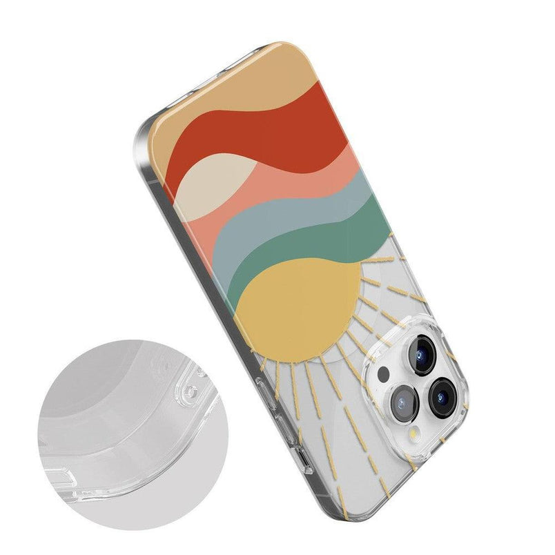 Here Comes the Sun | Colorblock Sunset Case iPhone Case get.casely 