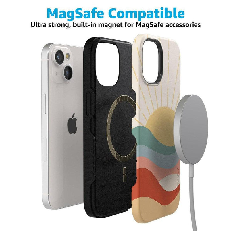 Here Comes the Sun | Colorblock Sunset Case iPhone Case get.casely 