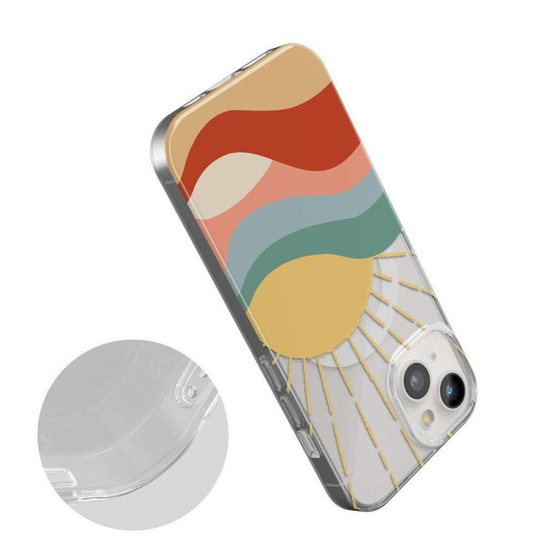 Here Comes the Sun | Colorblock Sunset Case iPhone Case get.casely 