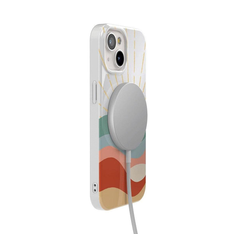 Here Comes the Sun | Colorblock Sunset Case iPhone Case get.casely 