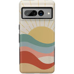 Here Comes the Sun | Colorblock Sunset Google Pixel Case Google Pixel Case get.casely Bold Google Pixel 7 Pro 