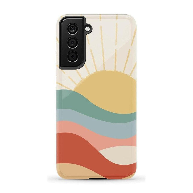 Here Comes the Sun | Colorblock Sunset Samsung Case Samsung Case Casetry Galaxy S21