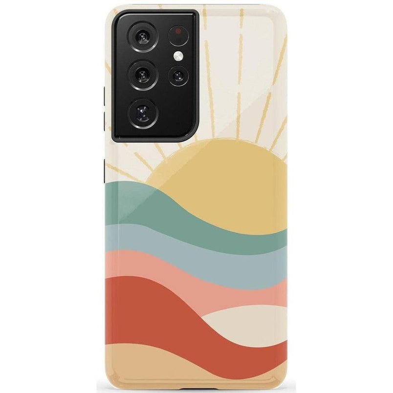 Here Comes the Sun | Colorblock Sunset Samsung Case