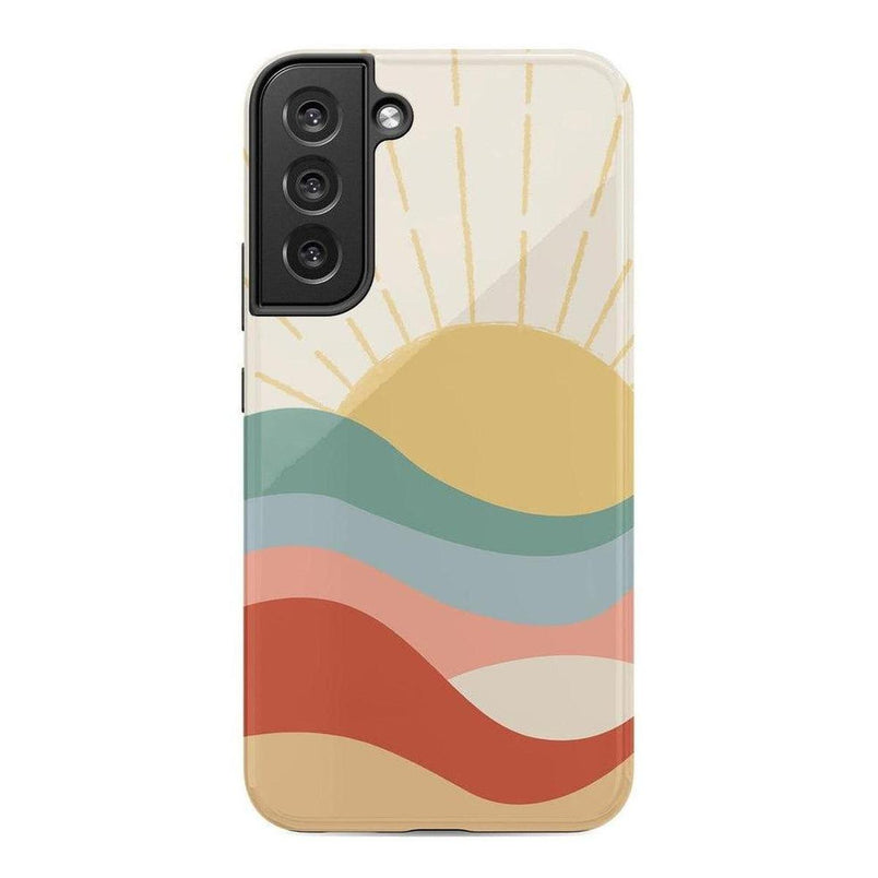 Here Comes the Sun | Colorblock Sunset Samsung Case Samsung Case Casetry Galaxy S22 Plus