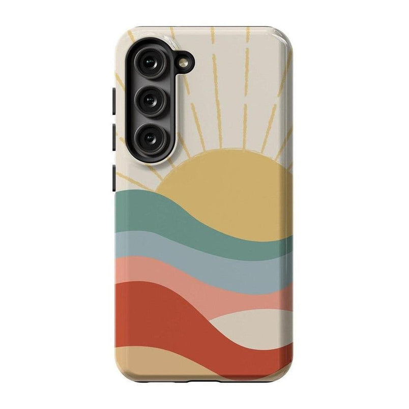 Here Comes the Sun | Colorblock Sunset Samsung Case