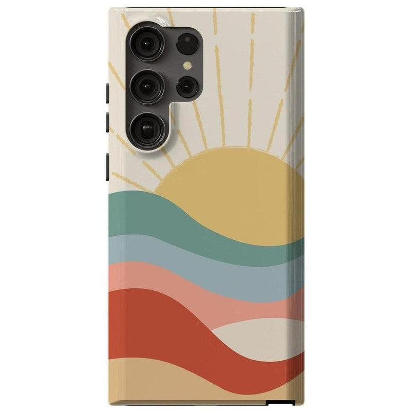 Here Comes the Sun | Colorblock Sunset Samsung Case Samsung Case Casetry