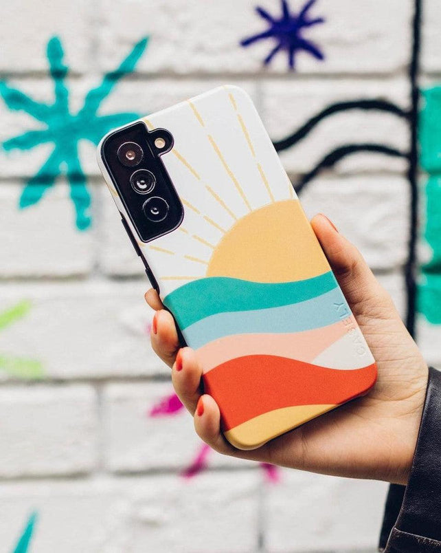 Here Comes the Sun | Colorblock Sunset Samsung Case Samsung Case get.casely 