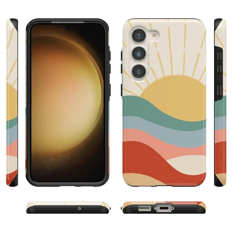 Here Comes the Sun | Colorblock Sunset Samsung Case Samsung Case Casetry