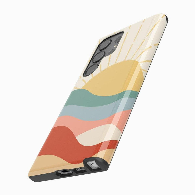 Here Comes the Sun | Colorblock Sunset Samsung Case Samsung Case Casetry