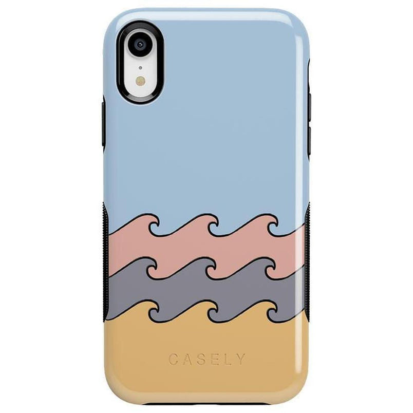 High Tide | Layered Ocean Waves Case iPhone Case get.casely Bold iPhone XR 