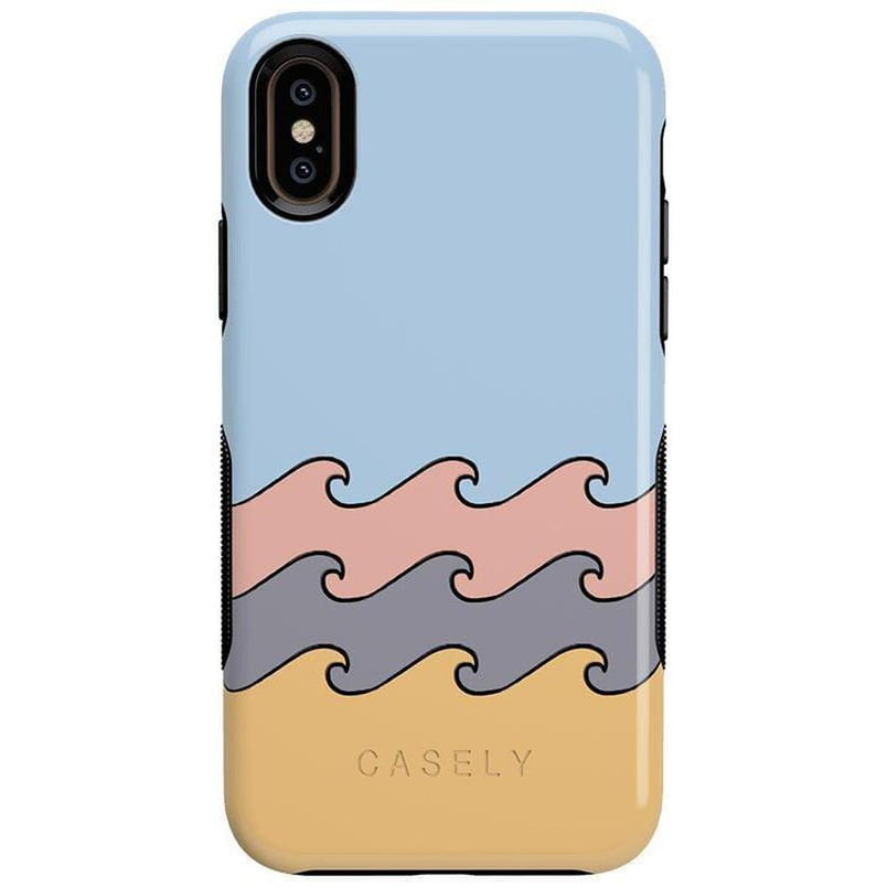 High Tide | Layered Ocean Waves Case iPhone Case get.casely Bold iPhone XS Max 