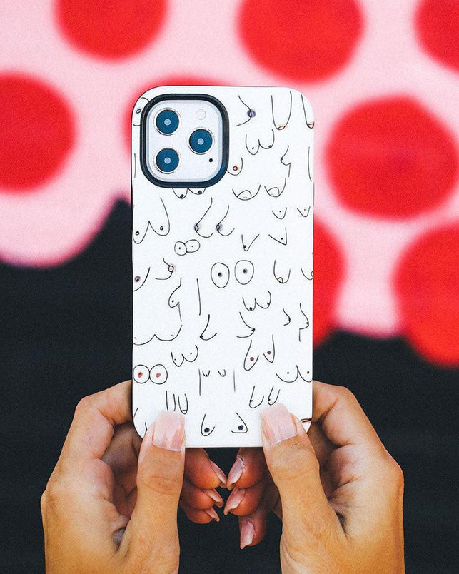 I'm With Her | Black & White Boobs Case iPhone Case get.casely 