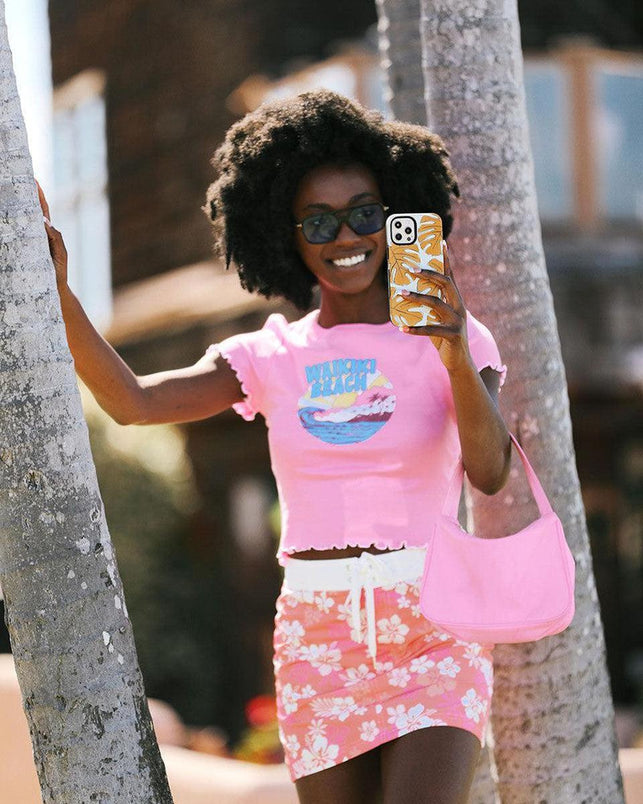 Island Time | Tropical Leaves Floral Case iPhone Case get.casely 