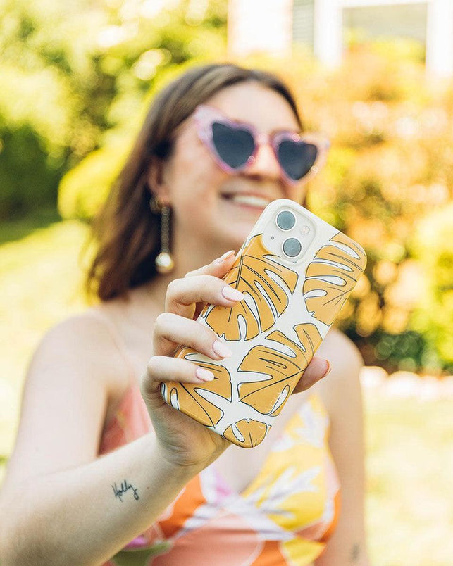 Island Time | Tropical Leaves Floral Case iPhone Case get.casely 