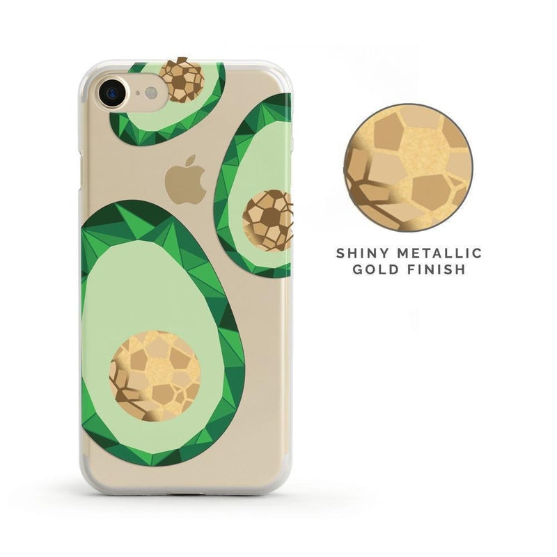 Just Ripe | Avocado Gold Clear Case iPhone Case get.casely 