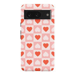 King of My Heart | Checkered Hearts Case Phone Case Casetry Essential Google Pixel 8