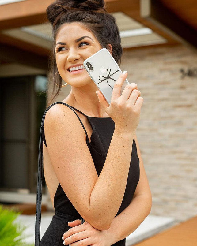 Knot Over U | Clear Ribbon Case iPhone Case get.casely 