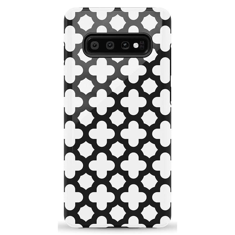 Lattice Tile | High Contrast Design Case Phone Case Casetry Essential Galaxy S10 Plus