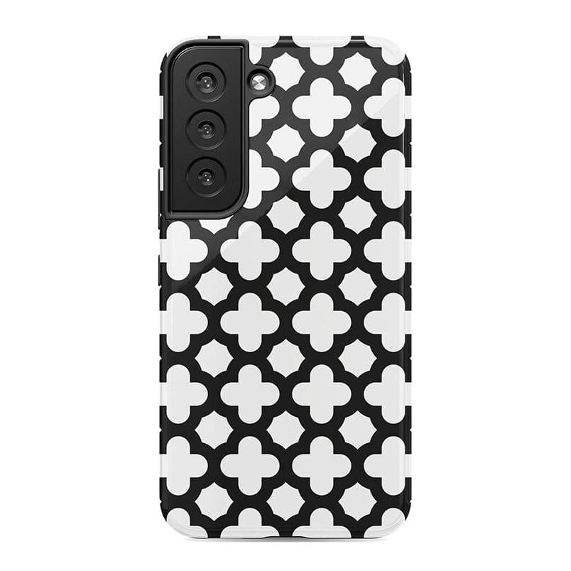 Lattice Tile | High Contrast Design Case Phone Case Casetry Essential Galaxy S22