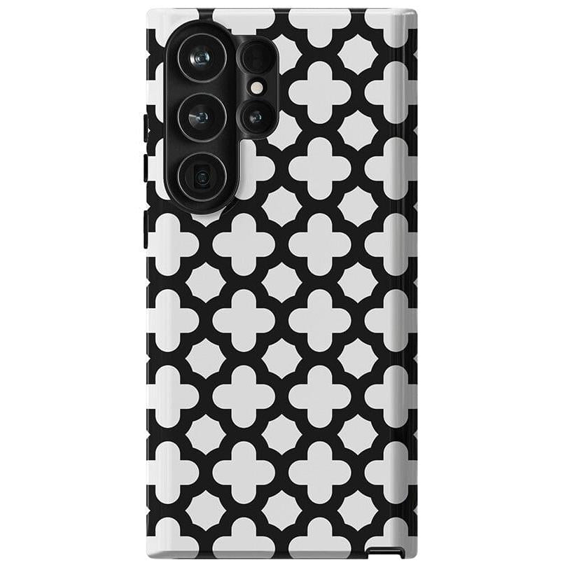 Lattice Tile | High Contrast Design Case Phone Case Casetry Essential Galaxy S24 Ultra