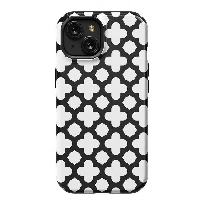 Lattice Tile | High Contrast Design Case Phone Case Casetry Essential + MagSafe® iPhone 15
