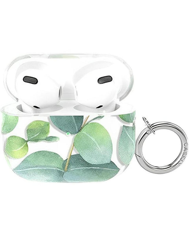 Leaf Me Alone | Green Floral Print AirPods Case AirPods Case get.casely AirPods 3 Case 