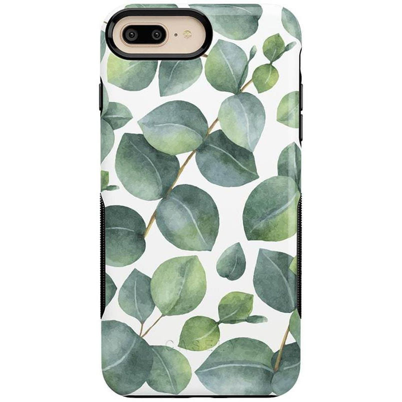 Leaf Me Alone | Green Floral Print Case iPhone Case get.casely Bold iPhone 6/7/8 Plus