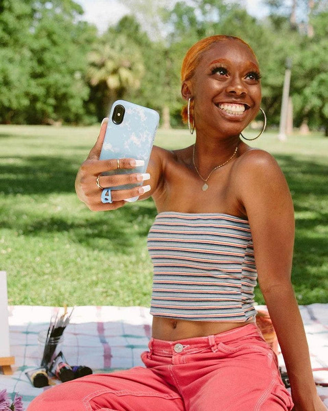 Light Blue Skies | Marble Clouds Case iPhone Case get.casely