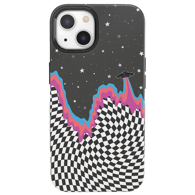 Long Strange Drip | Checkered Space Case iPhone Case get.casely Bold + MagSafe® iPhone 13 