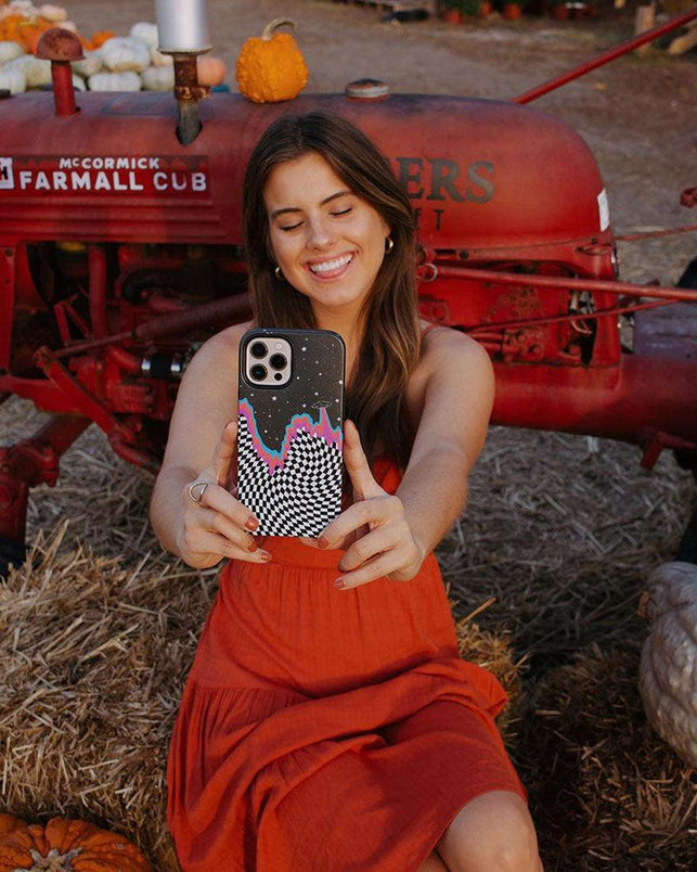 Long Strange Drip | Checkered Space Case iPhone Case get.casely 