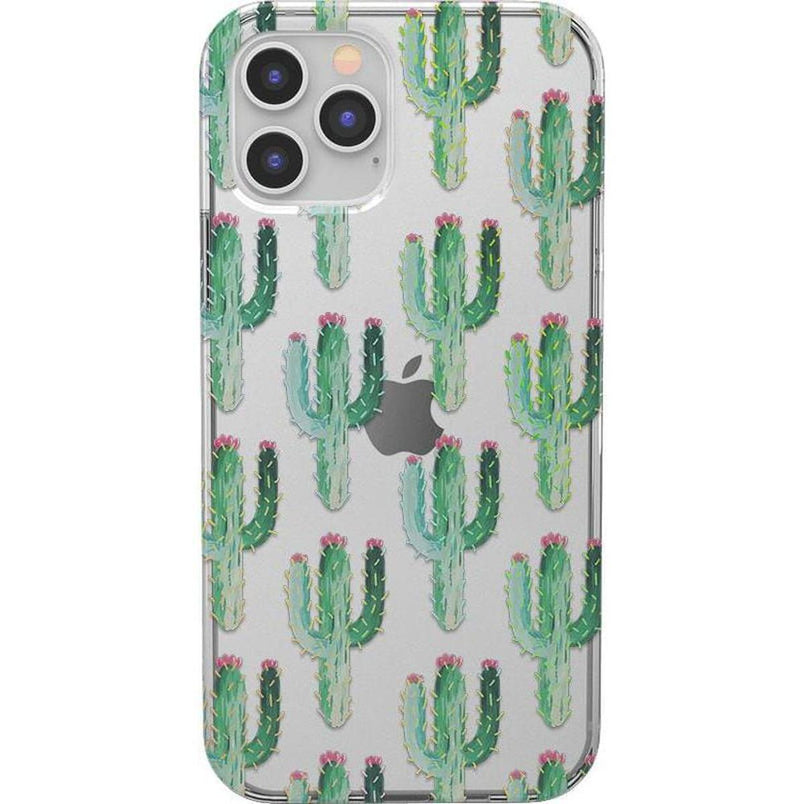 Lookin' Sharp | Cactus Patterned Clear Floral Case iPhone Case get.casely Classic iPhone 12 Pro 